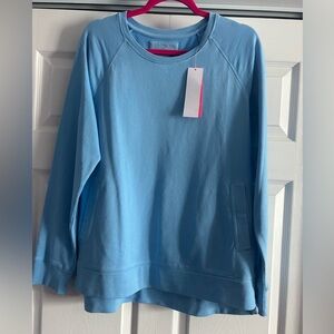 Lilly Pulitzer Zanzibar Blue Beach Comber Pullover